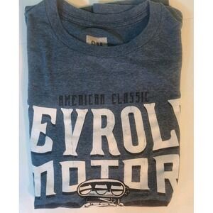 Gm Chevrolet Mens Tshirt M Blue American‎ Classic